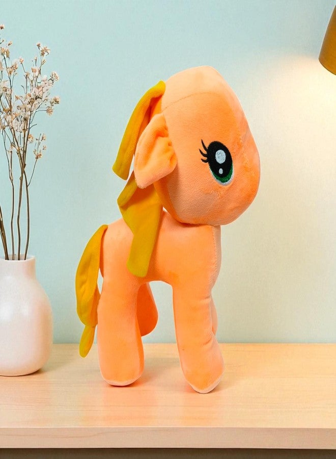 Yey Pony Soft Toy | Great Enchanting Gift for Girls/Kids | Soft Stuffed Plush Animal | Great Birthday Gift for Girls (Orange, 30 cm) - Image 3